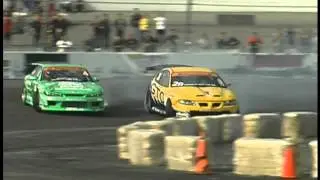 (No Music) D1 grand prix USA S15 Kazama vs Pontiac GTO Rhys Millen