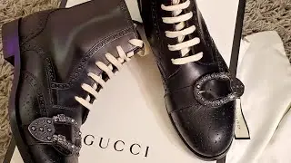 Gucci Boots |Black Dionysus Queercore Brogue Leather Lace 👢