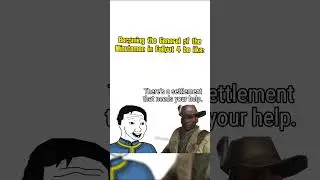 Becoming the General of the Minutemen in Fallout 4 be like : #fallout #memes #shorts