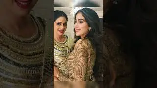 Late Sridevi With Beautiful Daughter Janhvi Kapoor 💘💘💘Maa Beti Jodi💕💕💕 #sridevi #janhvikapoor