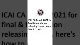 Breaking News | ICAI Biggest ANNOUNCEMENT | CA December 2021 Result Out