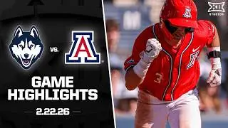 UConn vs. Arizona Highlights (2.22.26) | 2026 Big 12 Baseball