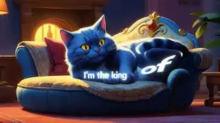 The Funniest Cat Song Ever! Lazy Cat Blues - Kids & Family Music