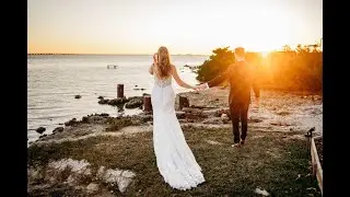 Wedding Trailer from Rusty Pelican in Tampa with ceremony at Harborside Chapel