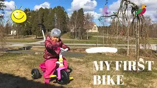 My First Bike |  Toddlers First Balance Bike | Teaching Your Child How To Balance Riding On A Bike