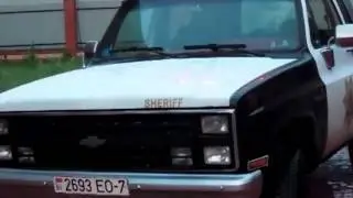Red-red Visibar on Chevy K5