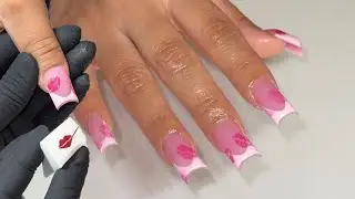 Design Using A Makeup Sponge ? 😱 Yap+ First Time Clients, Avoiding Awkwardness  Step By Step Acrylic