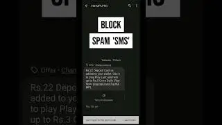 How to Stop Spam 'SMS'