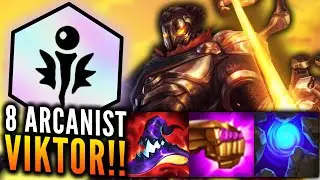 VIKTOR FINALLY GOT BUFFED! 8 ARCANIST WIPES ENTIRE BOARD - TFT SET 6 PBE