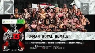 WWE&rsquo;13 | 40-man Royal Rumble | 163