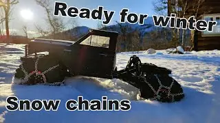 RC Snow Chains for Scale Crawlers | Fair RC Tire Chains Setup & Testing in the Snow!