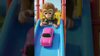 Learn to Count 1-10 with Baby Monkey! 🐒🚁 #shorts  #learntocount  #numbers