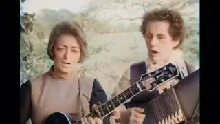 Sara & Maybelle Carter - Cannonball Blues (Live 1967) - Colourised