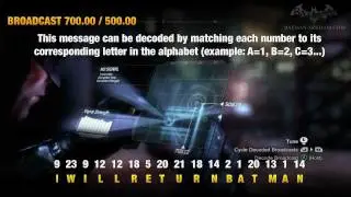 Batman: Arkham City - Easter Egg #4 - Secret Radio Messages