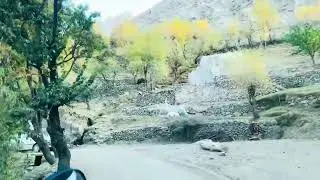 Hoper valley Nagar Autumn season in Gilgit Baltistan Pakistan 