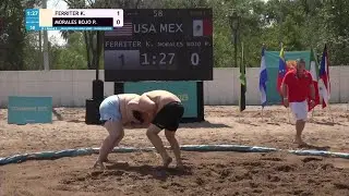 Kyle Robert FERRITER (USA) vs. Paul Baltazar MORALES BOJORQUEZ (MEX) &bull; B | Round 3 &bull; Men's BW +90Kg