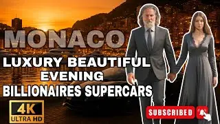 Luxury Life in Monaco | Beautiful Evening of Billionaires and Supercars #monaco #luxury #rich #money