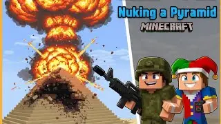 Guns and Fun Nuking a Pyramid | Minecraft Mod Showcase - Super Crazy Explosive Chaos (2025)