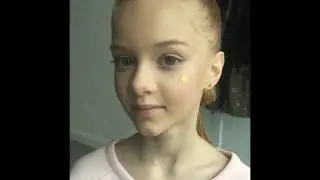 Young Beautiful Model with Red Hair. Model Tests Backstage