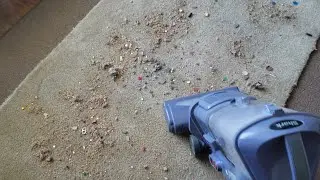Crunchy Fine Dirt w/ the Shark Navigator Brush Roll