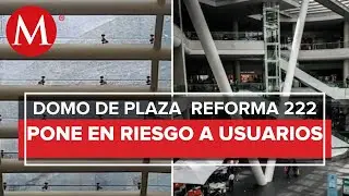 Desalojan plaza  Reforma 222 en alcald&iacute;a Cuauht&eacute;moc
