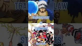 Law vs Straw Hat Pirates || #whoisstrongest #law #luffy #zoro #onepiece #shorts