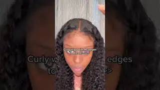 Step-by-step guide to installing a kinky curly wig with 4c edges #wighack