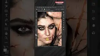 Cracked Photo Effect #shorts  #photoshop