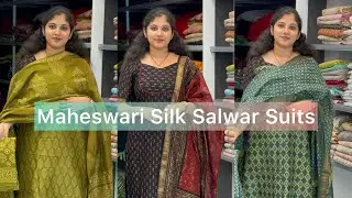 Maheswari Silk Salwar Suits Collection @Eza_fabz
