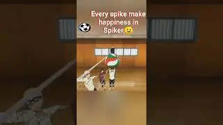 Spiker happiness 😁 #haikyuu #haikyuuxyn #anime #viral #vralshorts #volleyball #phonkmusic