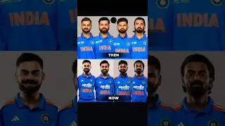Team India Then vs Now photoshoot 📸🏏🔥|| #sports #shorts #cricket