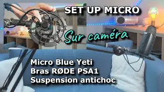R&Oslash;DE PSA1 Bras de studio silencieux ?  Micro Blue Yeti  avec une suspension antichoc ou sans . #rode