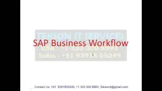 SAP Workflow Online Training - SAP Workflow Video Classes tutorials