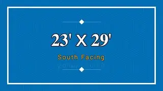 23 x 29 का शानदार घर नक्शा ऐसे बनाए | Floor Plan Basic Rendering