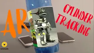 Augmented reality tutorial  - Alien world in a Cylinder Target (Wiktude SDK)