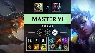 Master Yi Jungle vs Ekko - KR Challenger Patch 25.16
