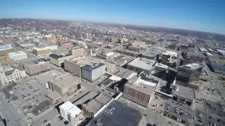 Downtown, Sioux CIty, Blade Chroma Drone, Missouri River, South Sioux City Bridge