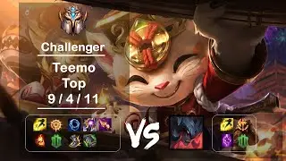 Top Teemo vs Aatrox KR Challenger Patch 12.7