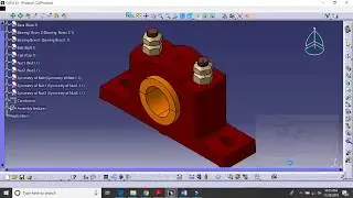Plummer Block CATIA V5 Tutorial - Full Assembly