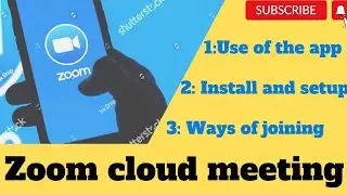 Zoom cloud meeting|how to use and join in zoom meeting|zoom app ko kaise use kare