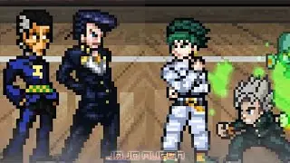 Josuke and Okuyasu VS Rohan and Koichi