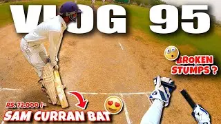 PLAYING WITH SAM CURRAN'S BAT?😍| Tried MS DHONI Style Runout🔥| 40 Overs Cricket Match