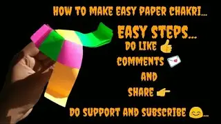 How to make colourful paper chakri | paper fan | paper work|#viral #creativeideas #youtubeshorts