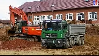 HITACHI Zaxis 290 LCN & MAN TGA, F2000 / Pfleiderer Areal Winnenden, Germany, 24.03.2014.