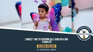 LONGEST TIME TO PERFORM SOLE HANG ON A BAR (TODDLER)