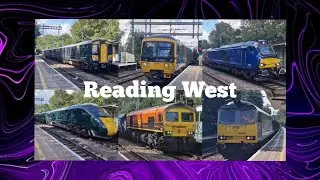 Trains at Reading West: Great Western Mainline 