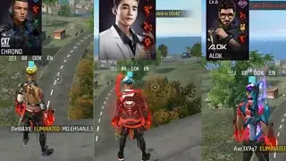 ALOK VS SKYLER VS CHRONO ABILITY TEST IN FREE FIRE 🔥 CHARECTOR ABILITY TEST IN FREE FIRE