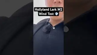 Hollyland Lark M2 Wind Test с ветрозащитным экраном #mic #hollyland #shorts #dilership