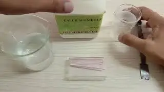 Reaction of calcium oxide with water. / education hub / chemistry