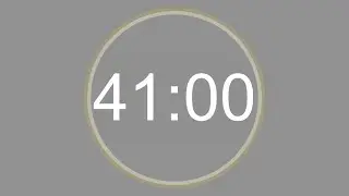 41 MINUTE - 4K - COUNTDOWN IN REVERSE - 2460 SECOND TIMER -